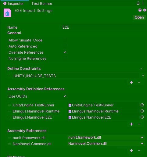 나니노벨 Automated Testing - E2E Import Settings