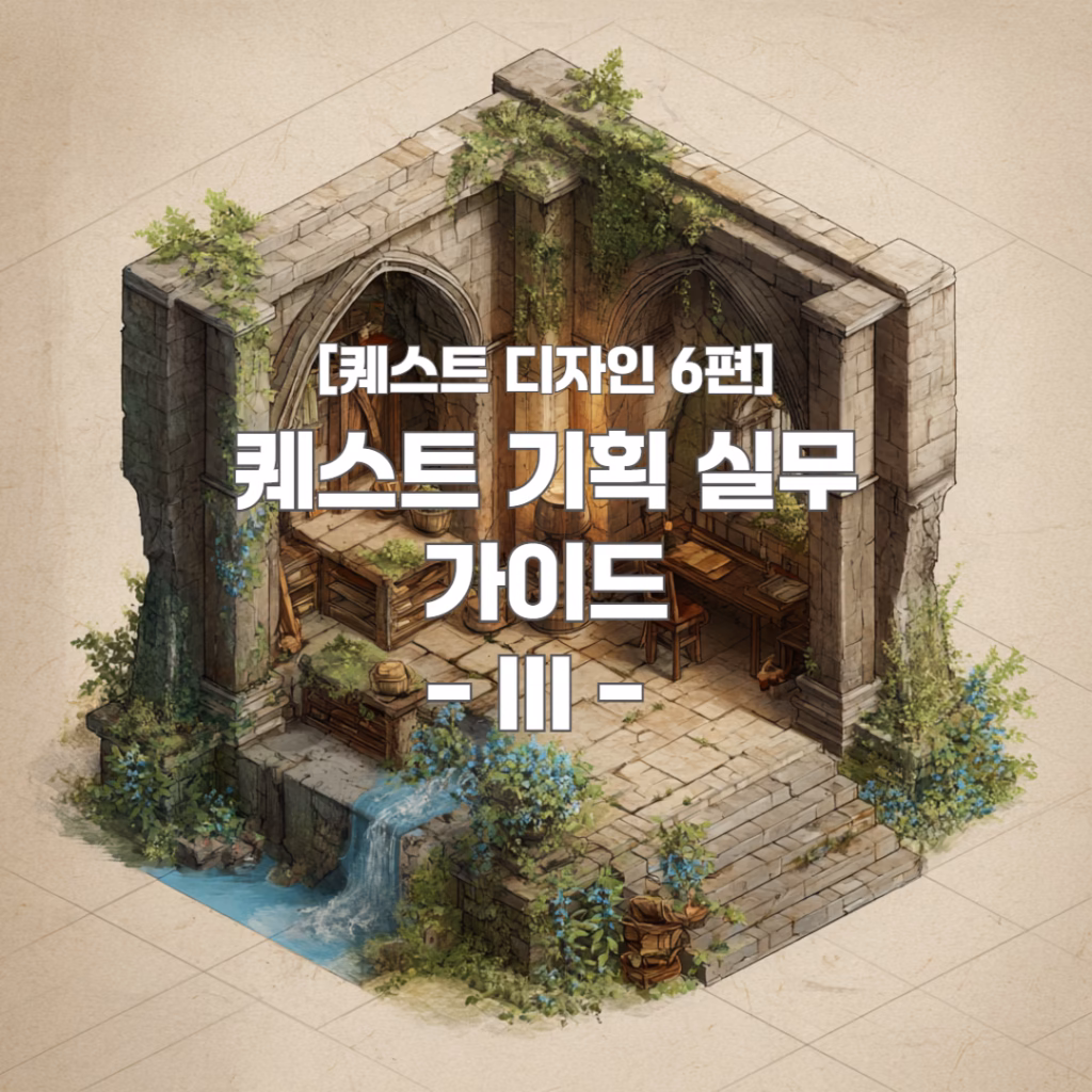 [퀘스트 디자인 6편] - 퀘스트 기획 실무 가이드 III - 표지