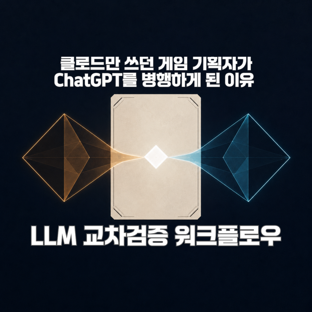 클로드만 쓰던 게임 기획자가 ChatGPT를 병행하게 된 이유: LLM 교차검증 워크플로우